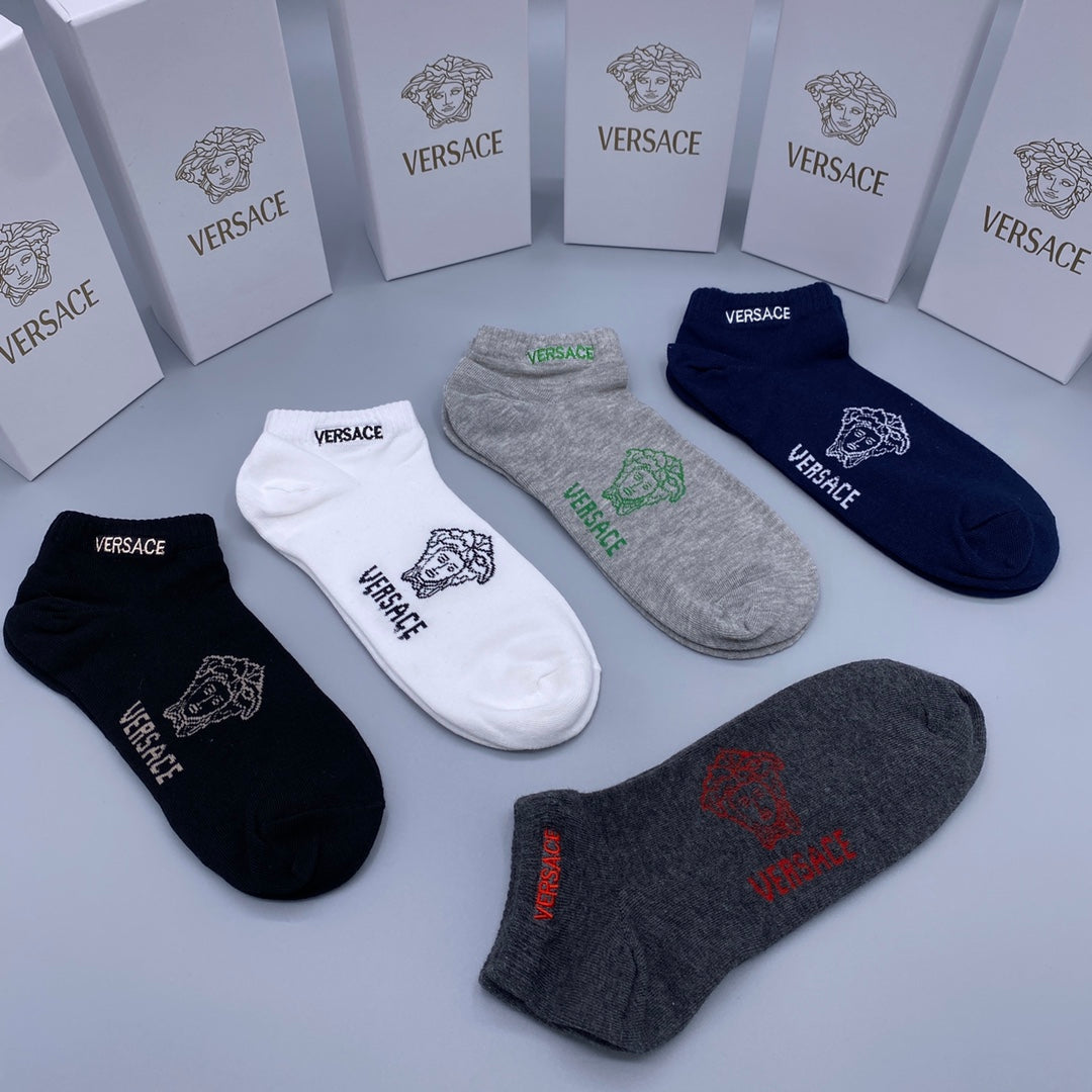Versace Short Socks - 5-Pair Pack