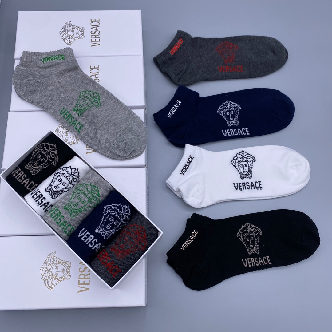 Versace Short Socks - 5-Pair Pack