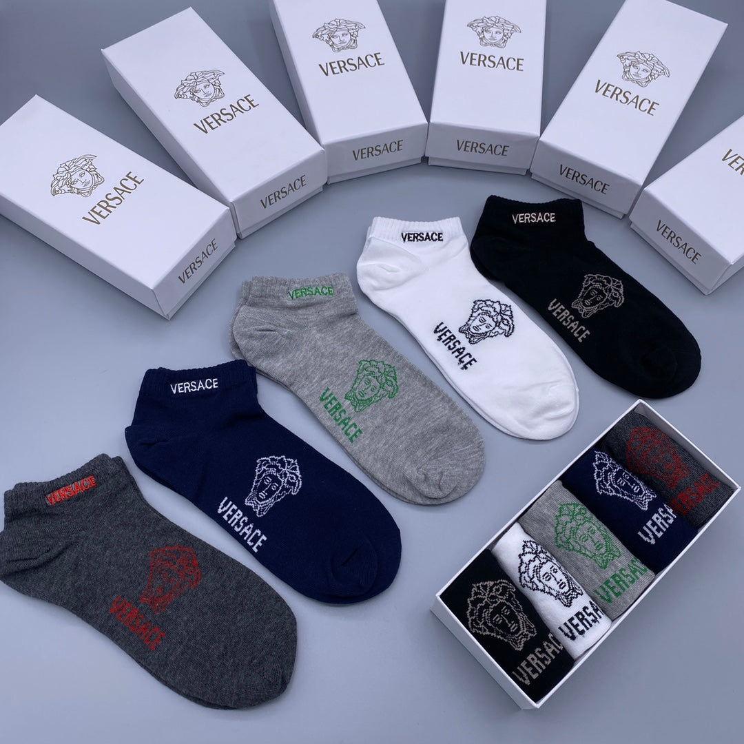 Versace Short Socks - 5-Pair Pack
