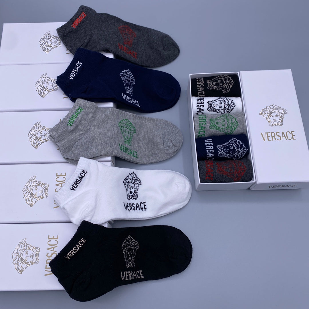Versace Short Socks - 5-Pair Pack