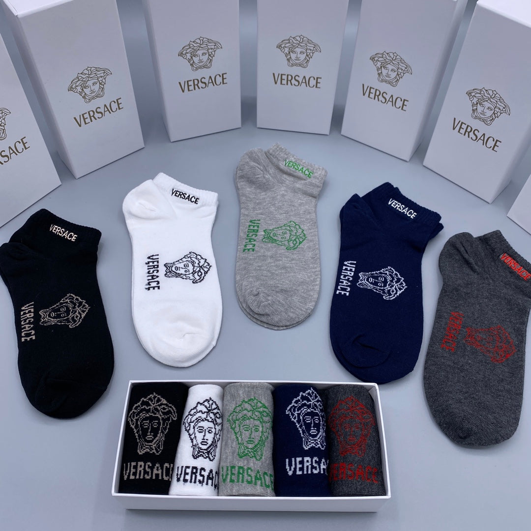 Versace Short Socks - 5-Pair Pack