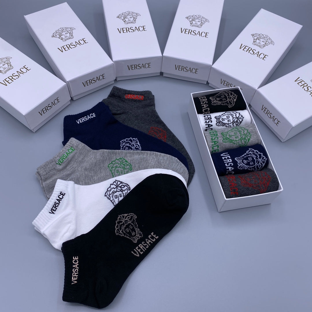 Versace Short Socks - 5-Pair Pack