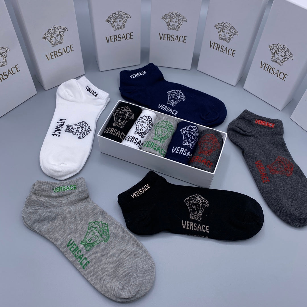 Versace Short Socks - 5-Pair Pack