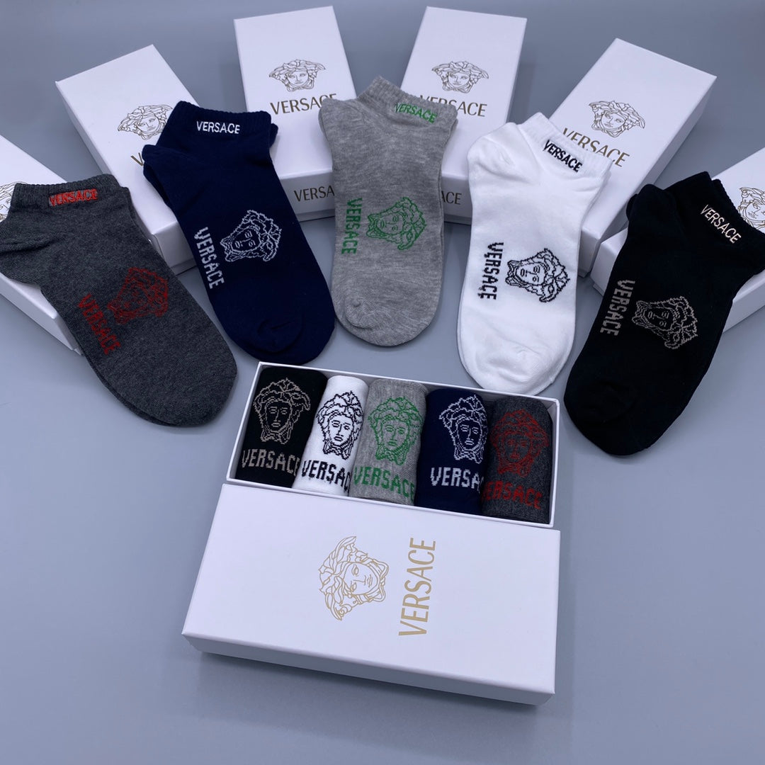 Versace Short Socks - 5-Pair Pack