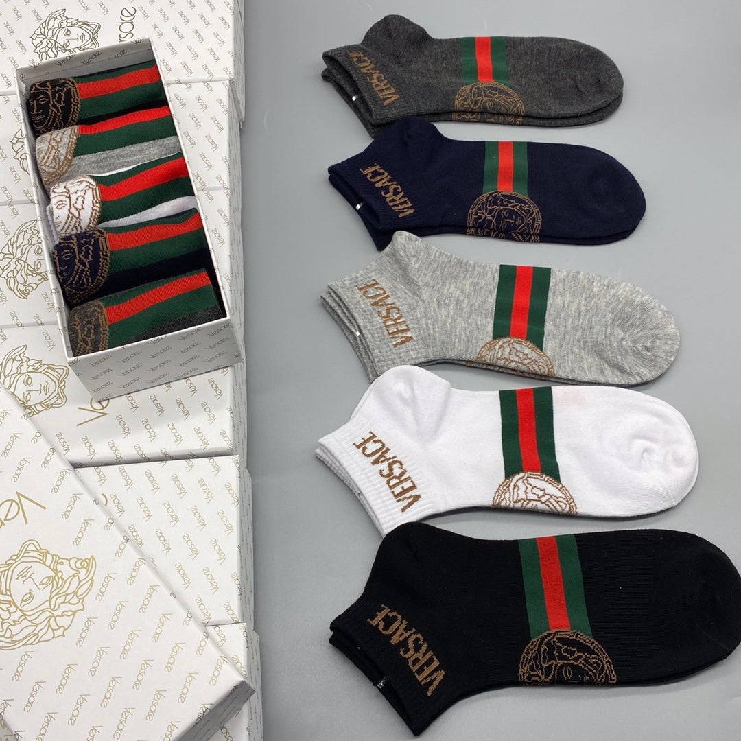 Versace Short Socks - 5-Pair Pack