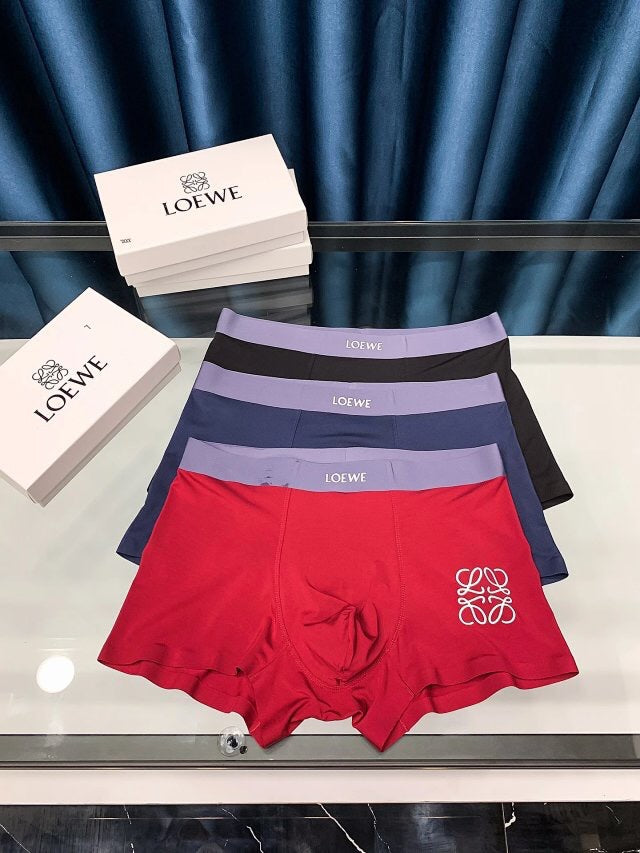 Loewe Emblem Details Men's Boxer Briefs - 3-Piece Box