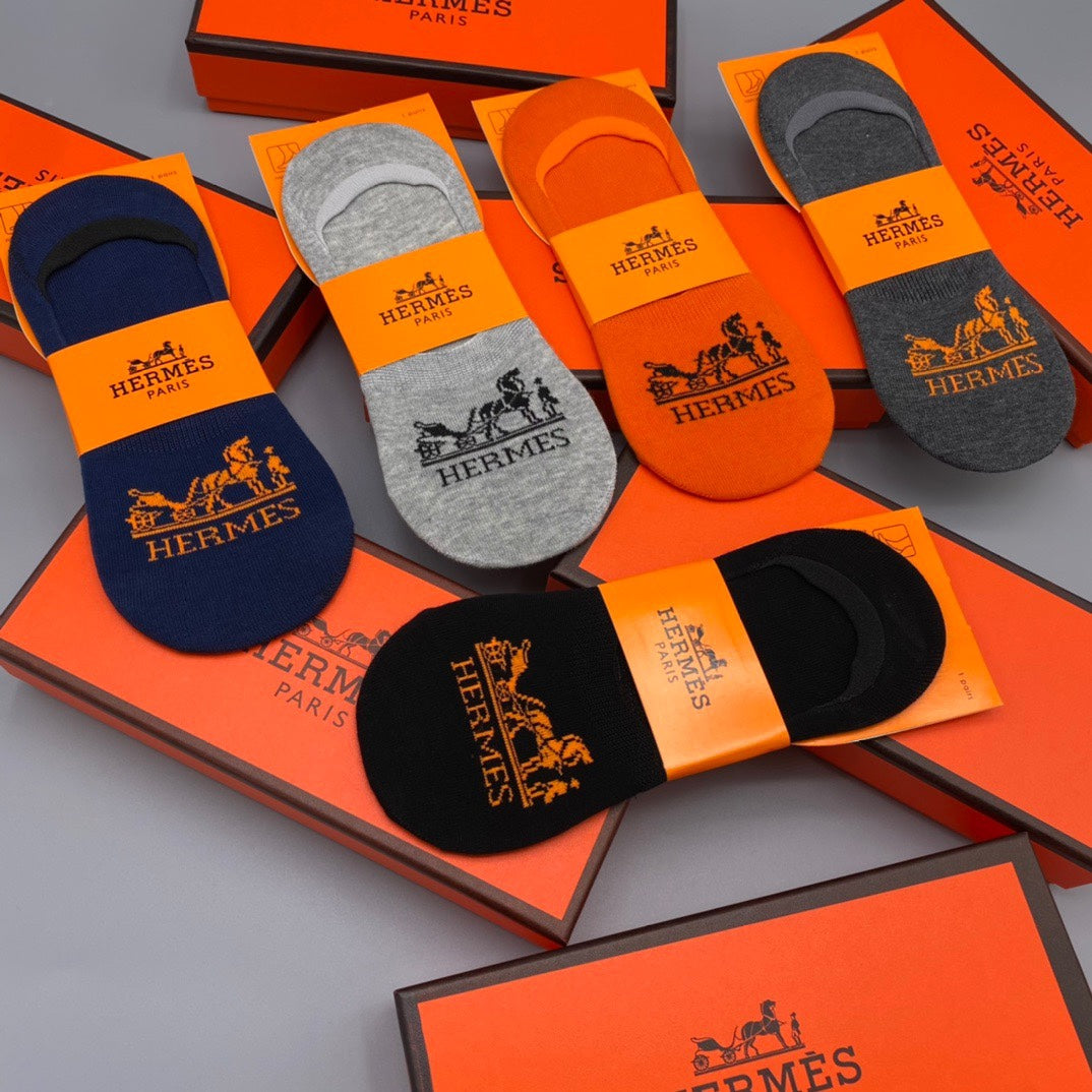 Hermes Short Socks - 5-Pair Pack
