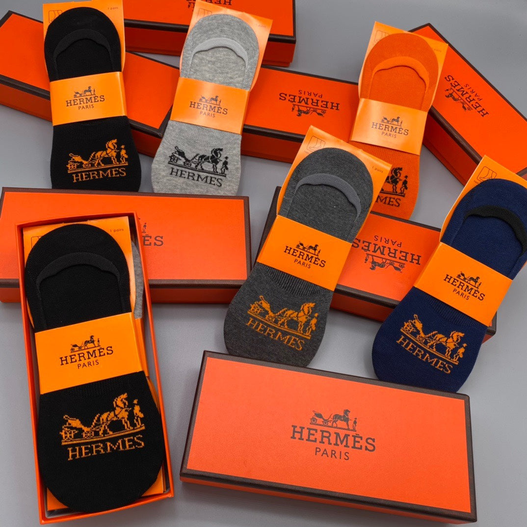 Hermes Short Socks - 5-Pair Pack