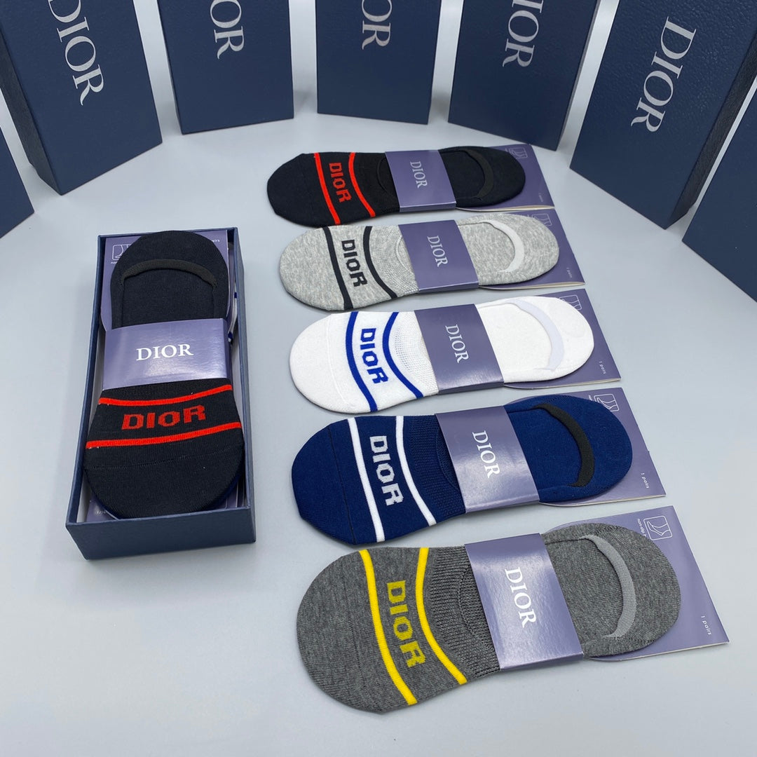 Dior Short Socks - 5-Pair Pack