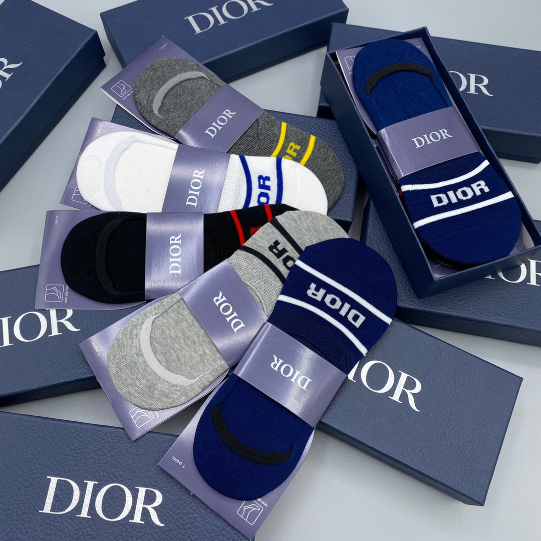 Dior Short Socks - 5-Pair Pack