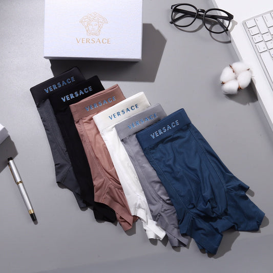 Versace Small Medallion Details Men's Boxer Briefs - 3-Piece Box