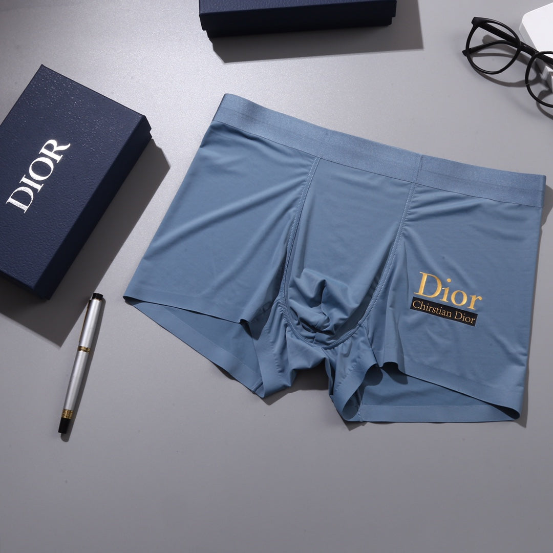 Dior Visible Colour, Waistband And Emblem Details Men's Boxer Briefs - 3-Piece Box