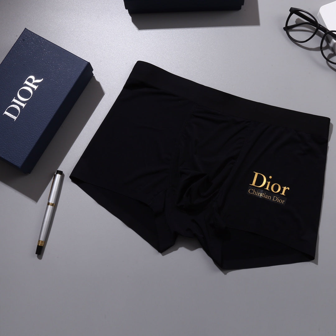 Dior Visible Colour, Waistband And Emblem Details Men's Boxer Briefs - 3-Piece Box