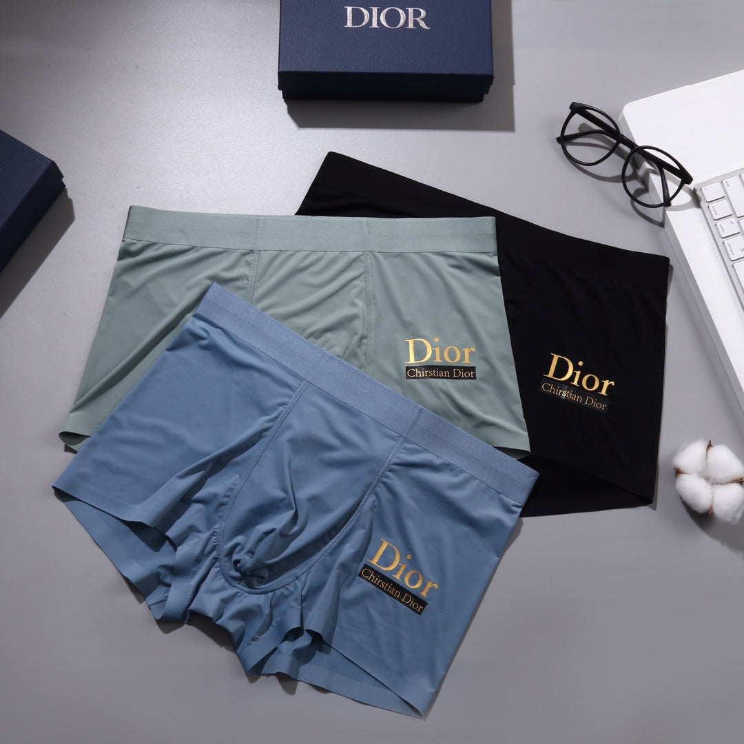 Dior Nylon Blend Men's Boxer Briefs - 3-Piece Box