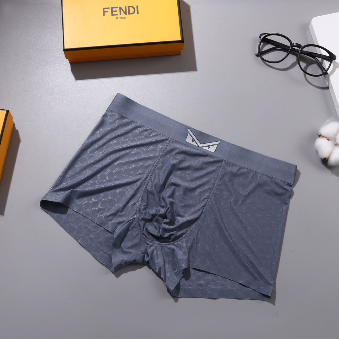 Fendi Small Eye-Style Patch Details Men's Boxer Briefs - 3-Piece Box