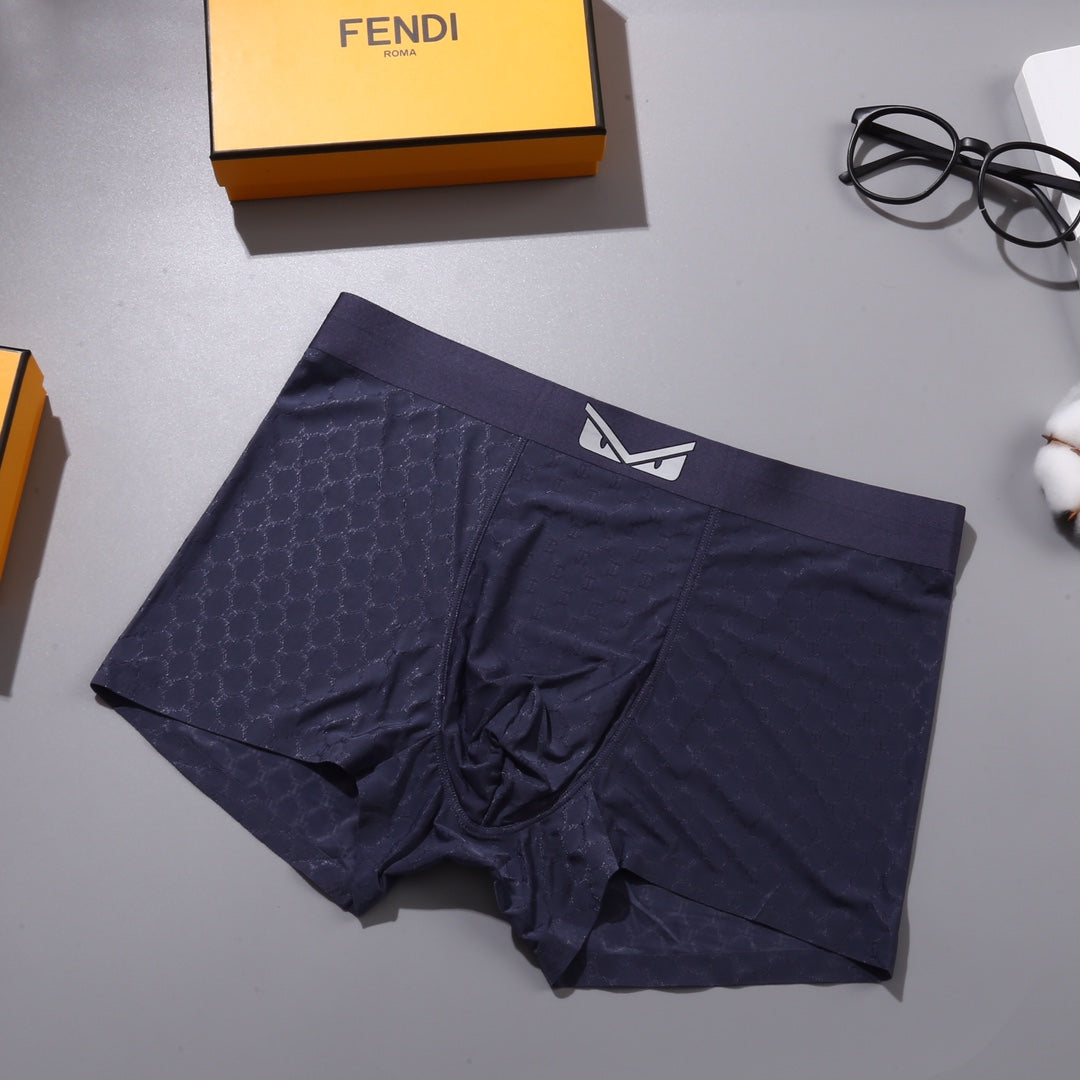 Fendi Nylon Blend Men's Boxer Briefs - 3-Piece Box
