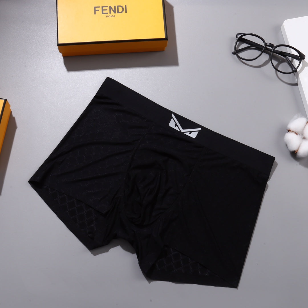 Fendi Small Eye-Style Patch Details Men's Boxer Briefs - 3-Piece Box