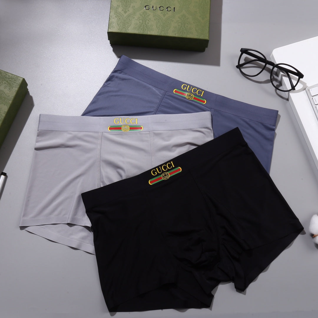 Gucci Nylon Blend Men's Boxer Briefs - 3-Piece Box