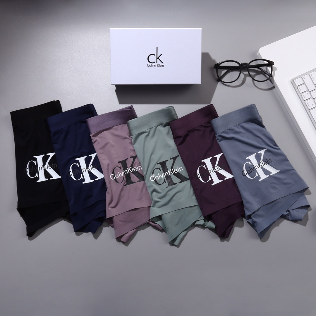 Calvin Klein Oversized Initial Details Men's Boxer Briefs - 3-Piece Box