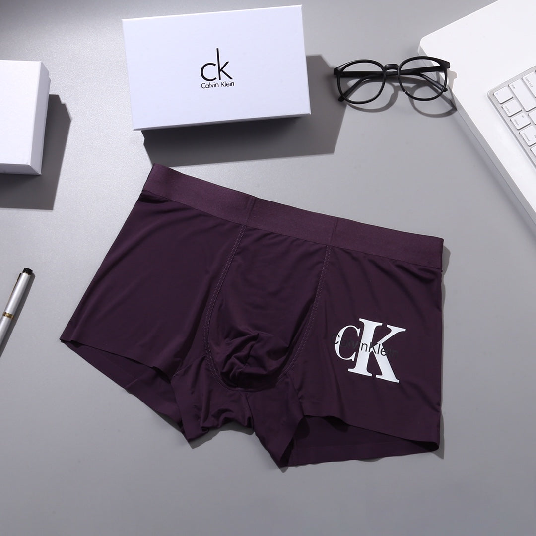Calvin Klein Large Monogram Details Men's Boxer Briefs - 3-Piece Box