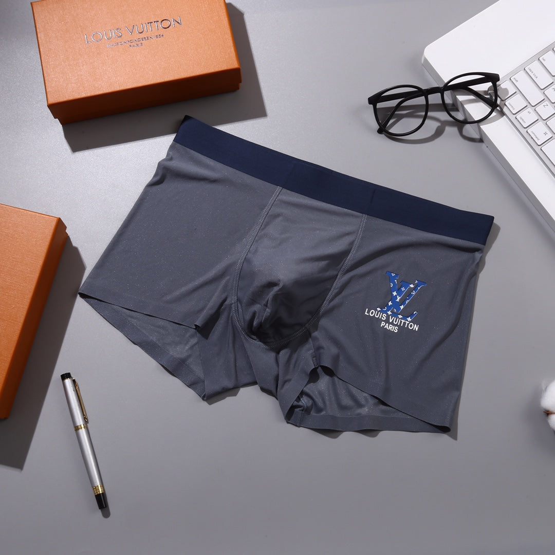 Louis Vuitton Bright Bird-Style Graphics Men's Boxer Briefs - 3-Piece Box