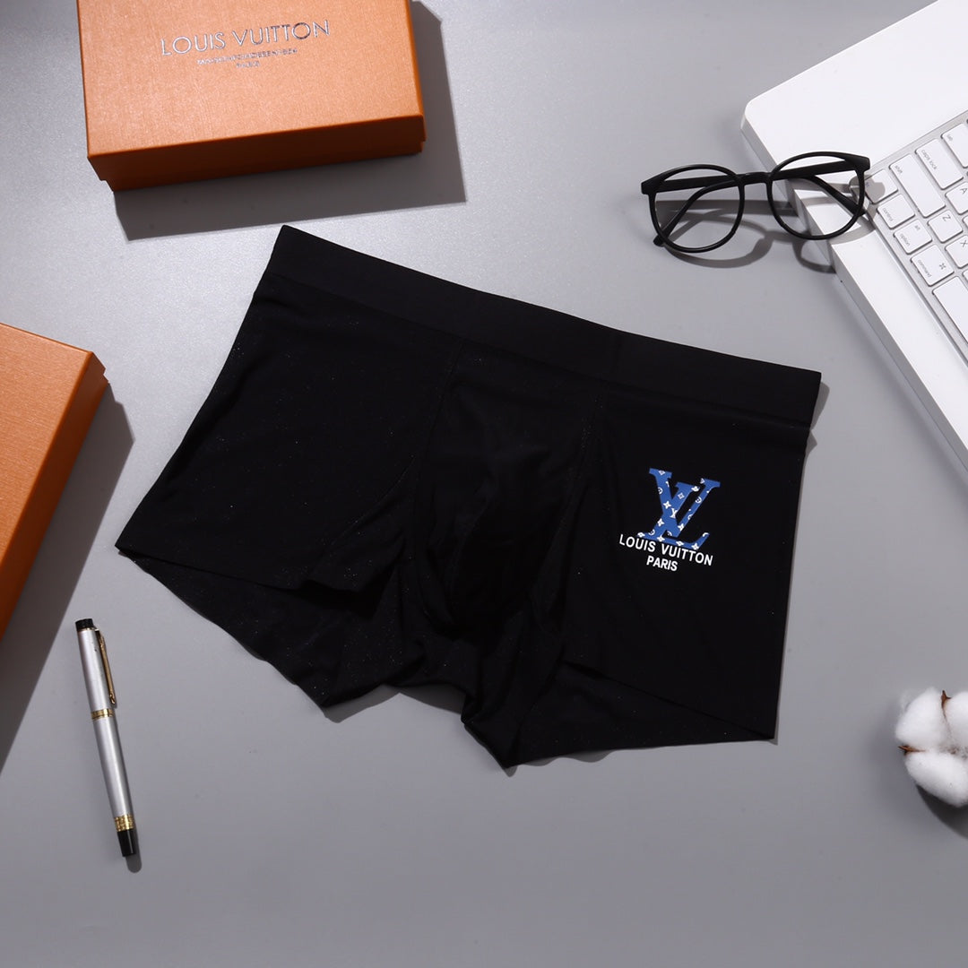 Louis Vuitton Visible Colour, Waistband And Emblem Details Men's Boxer Briefs - 3-Piece Box