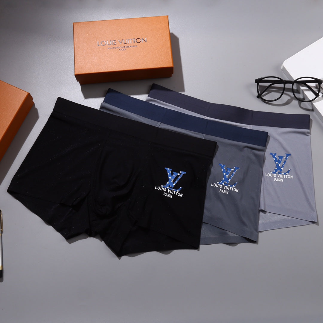 Louis Vuitton Colourful Initial Details Men's Boxer Briefs - 3-Piece Box
