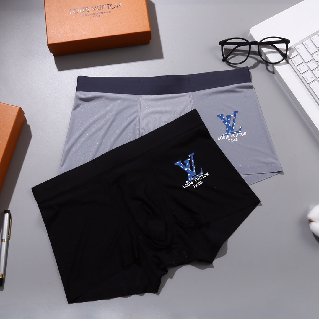 Louis Vuitton Bright Bird-Style Graphics Men's Boxer Briefs - 3-Piece Box