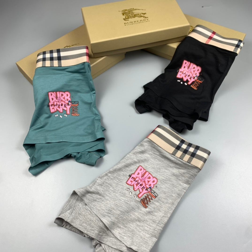 Burberry Modal Men's Boxer Briefs - 3-Piece Box