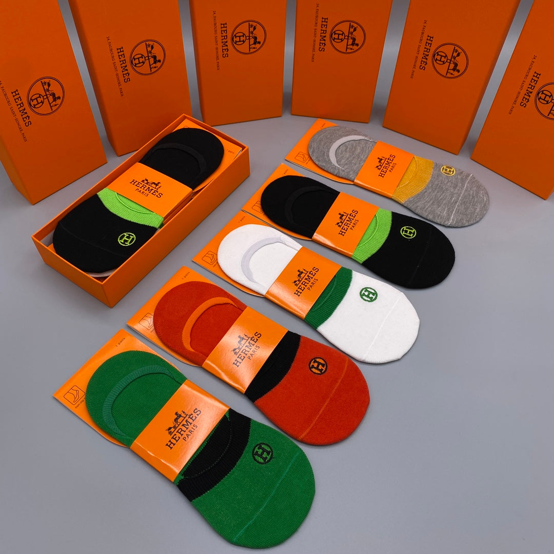 Hermes Short Socks - 5-Pair Pack