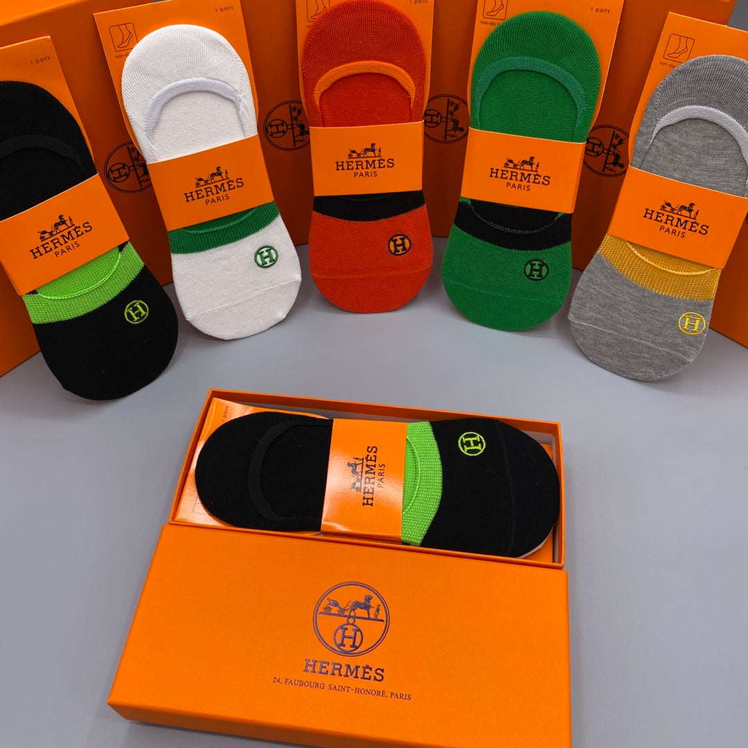 Hermes Short Socks - 5-Pair Pack