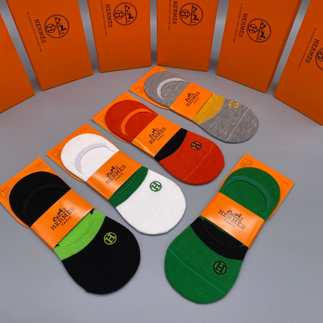Hermes Short Socks - 5-Pair Pack