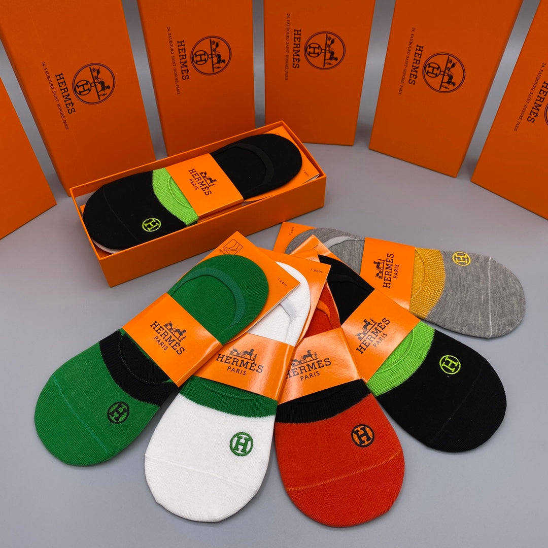Hermes Short Socks - 5-Pair Pack