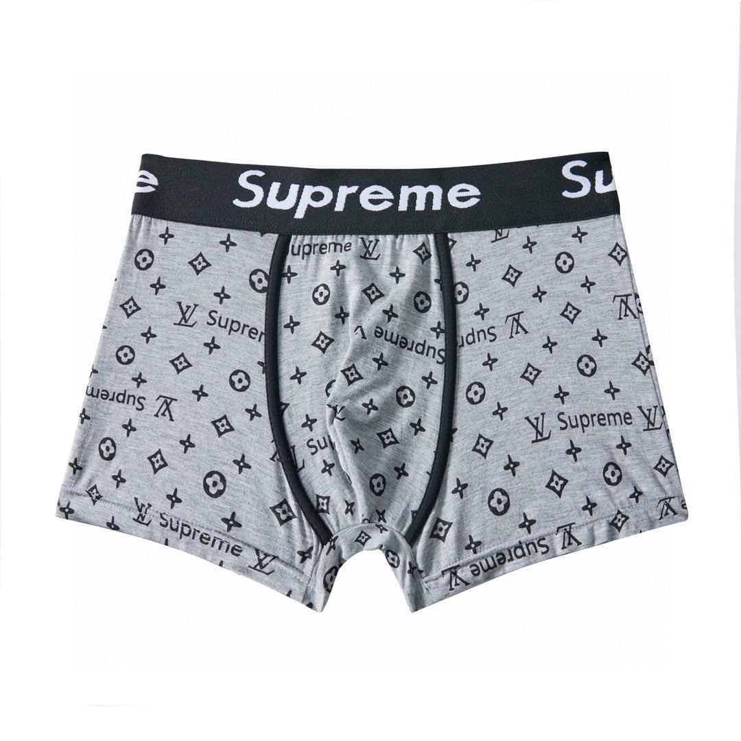 Louis Vuitton x Supreme Monogram-Style Graphics Men's Boxer Briefs - 3-Piece Box