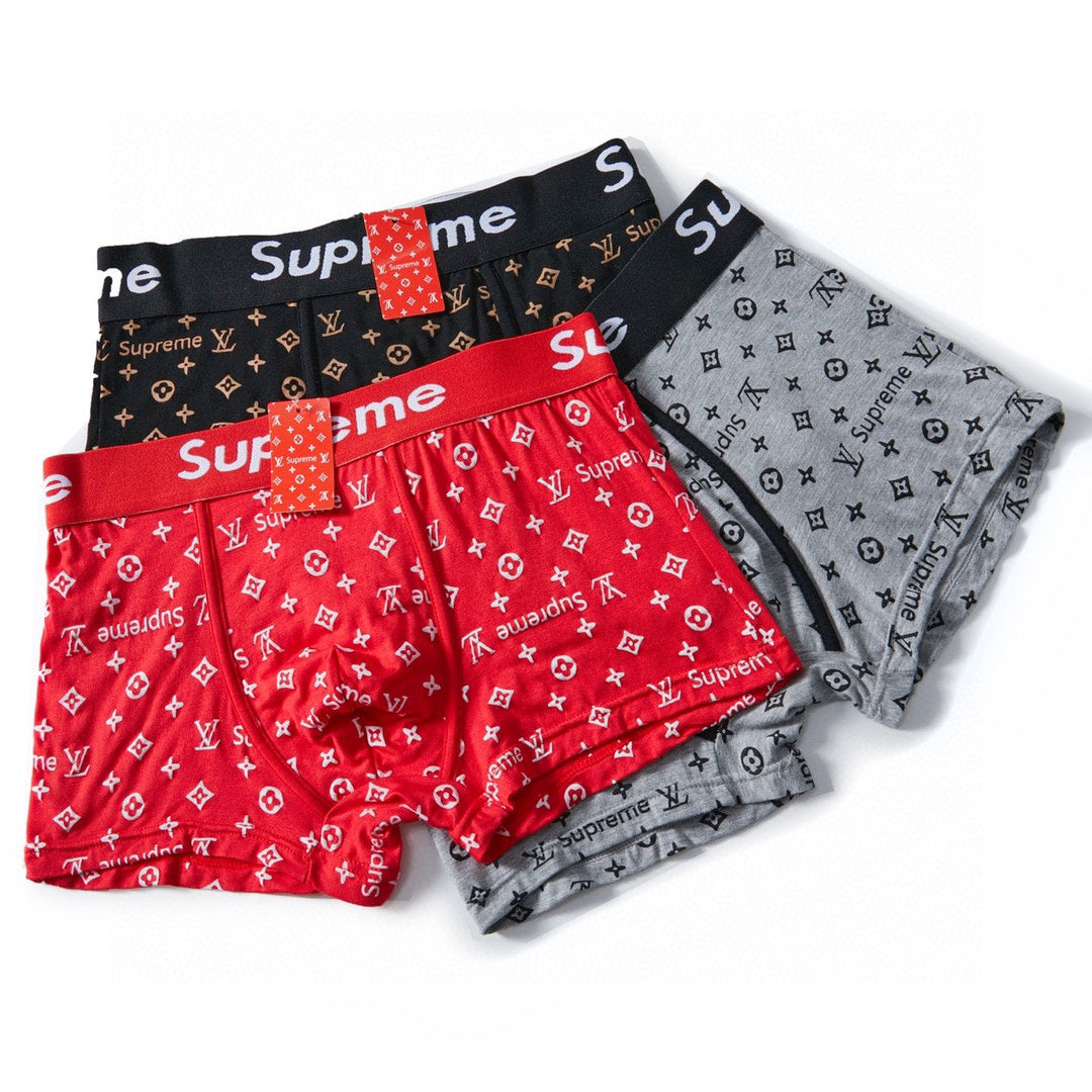Louis Vuitton Cotton Men's Boxer Briefs - 3-Piece Box