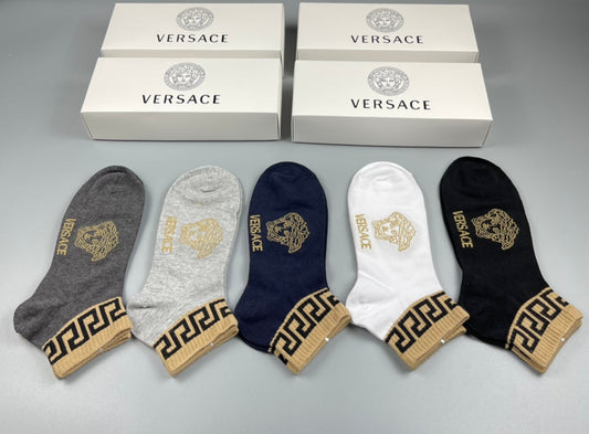 Versace Cotton Socks - 5-Pair Pack