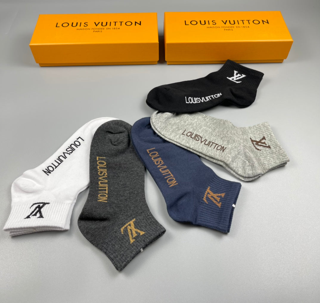 Louis Vuitton Cotton Socks - 5-Pair Pack