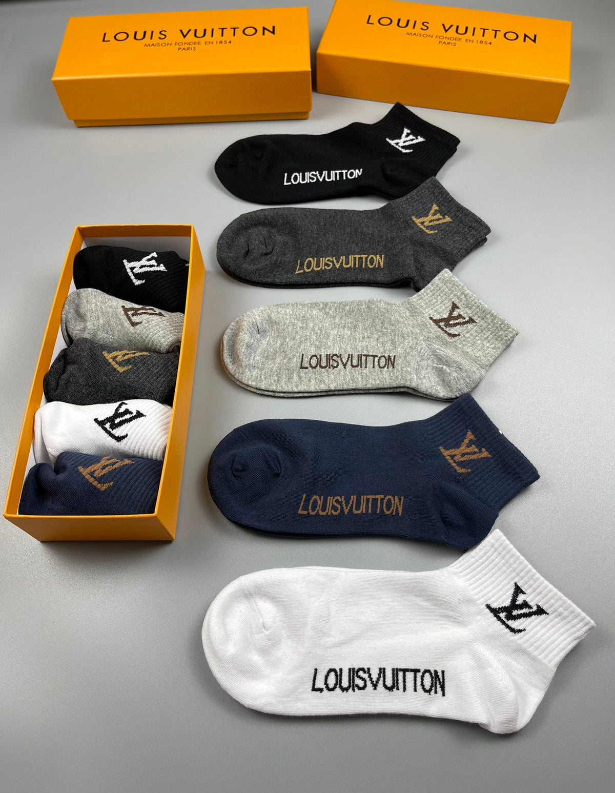 Louis Vuitton Cotton Socks - 5-Pair Pack