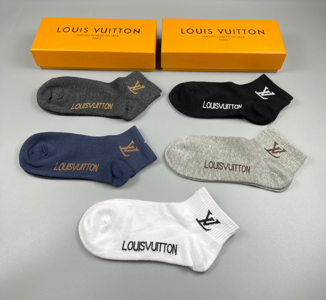 Louis Vuitton Cotton Socks - 5-Pair Pack