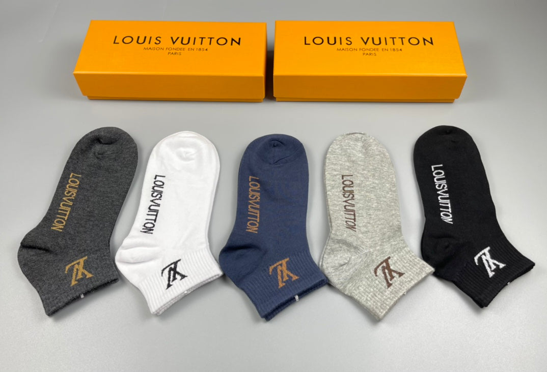 Louis Vuitton Cotton Socks - 5-Pair Pack