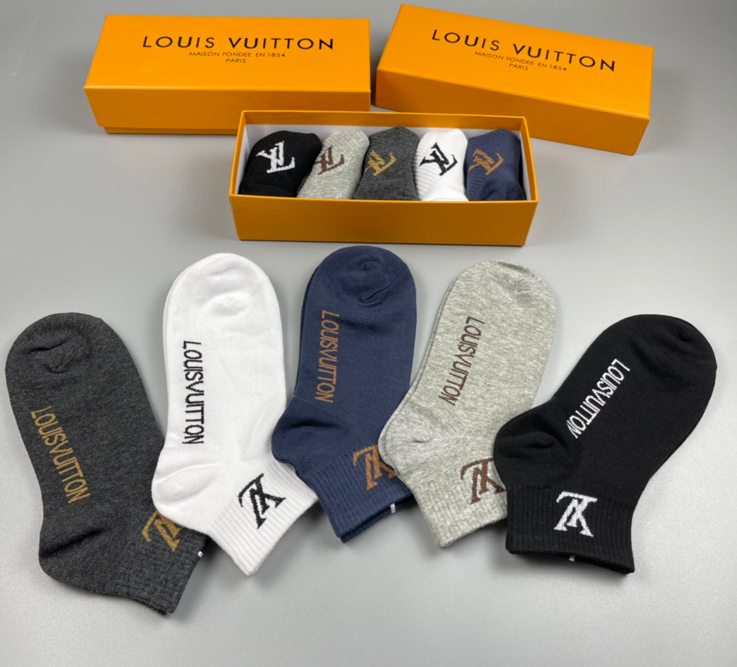 Louis Vuitton Cotton Socks - 5-Pair Pack