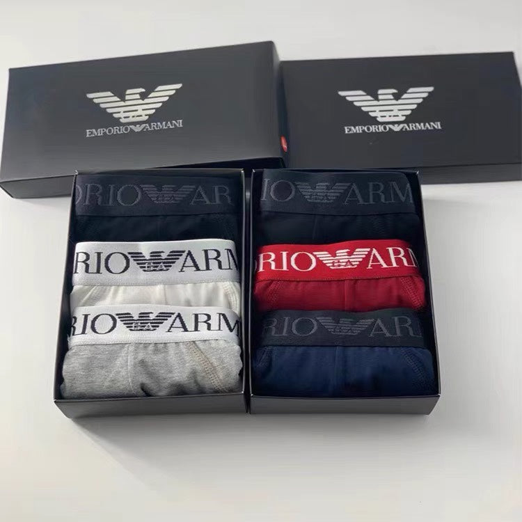 Armani Cotton Men's Briefs - 3-Piece Box