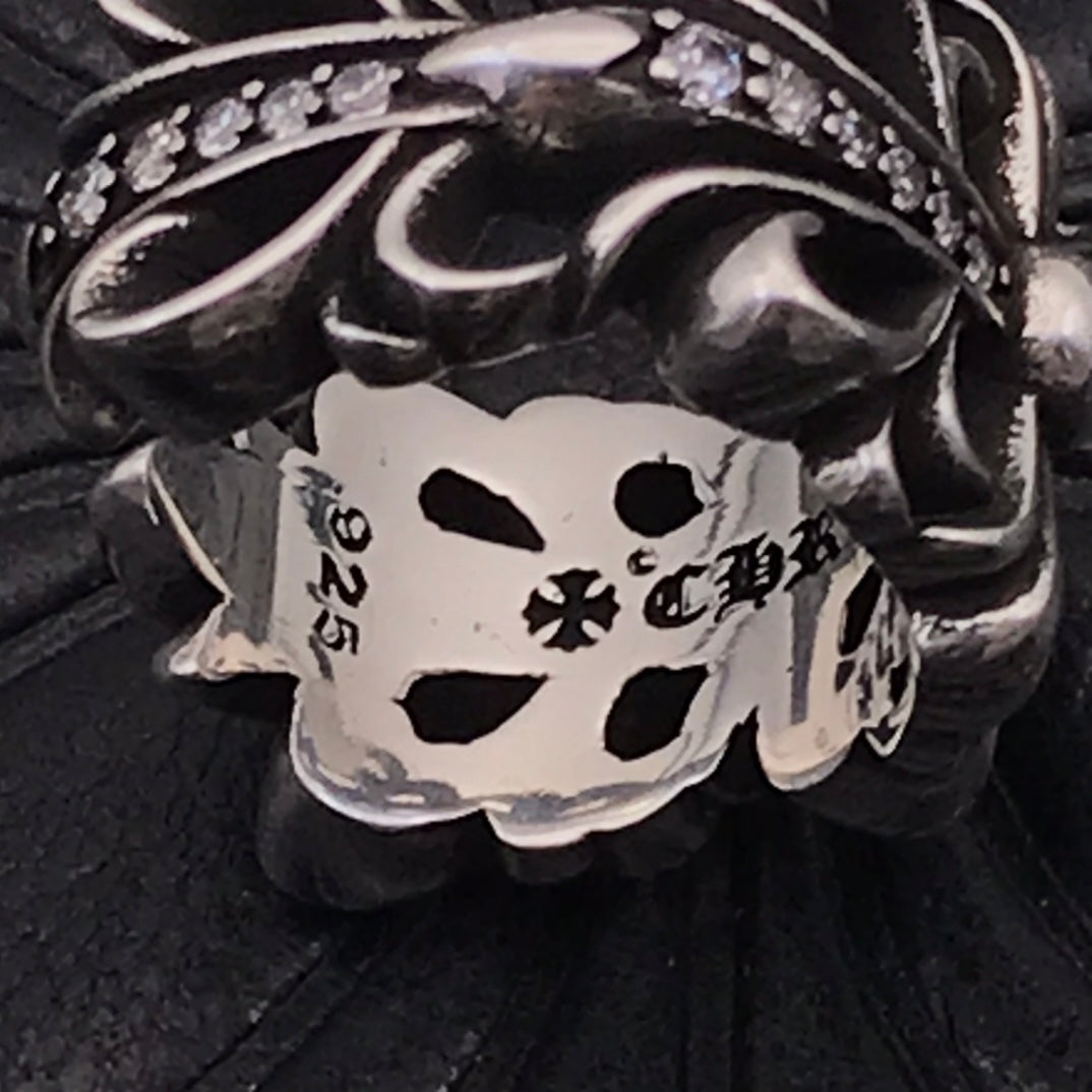 Martin Graham ring in polished metal-tone – styled product view