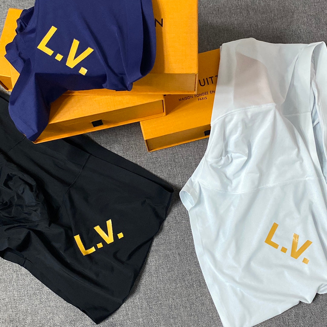Louis Vuitton Visible Branded Waistband Or Emblem Details Men's Boxer Briefs - 3-Piece Box