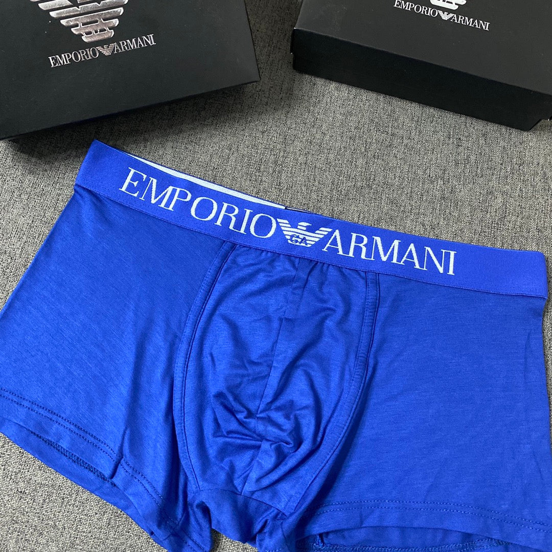 Armani Modal Broad Logo Waistbands Men's Boxer Briefs - 3-Piece Box