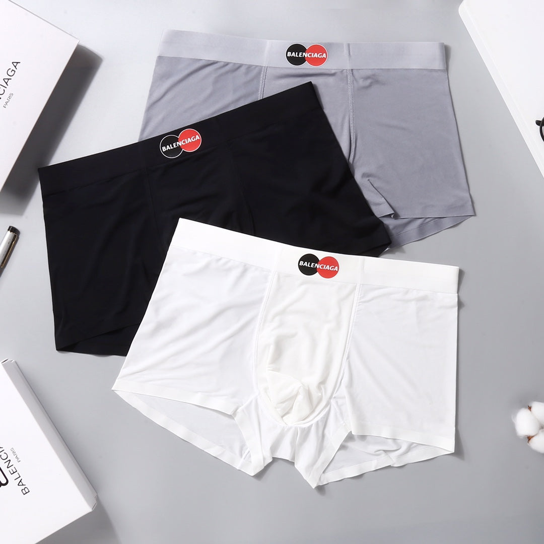 Balenciaga Nylon Blend Men's Boxer Briefs - 3-Piece Box