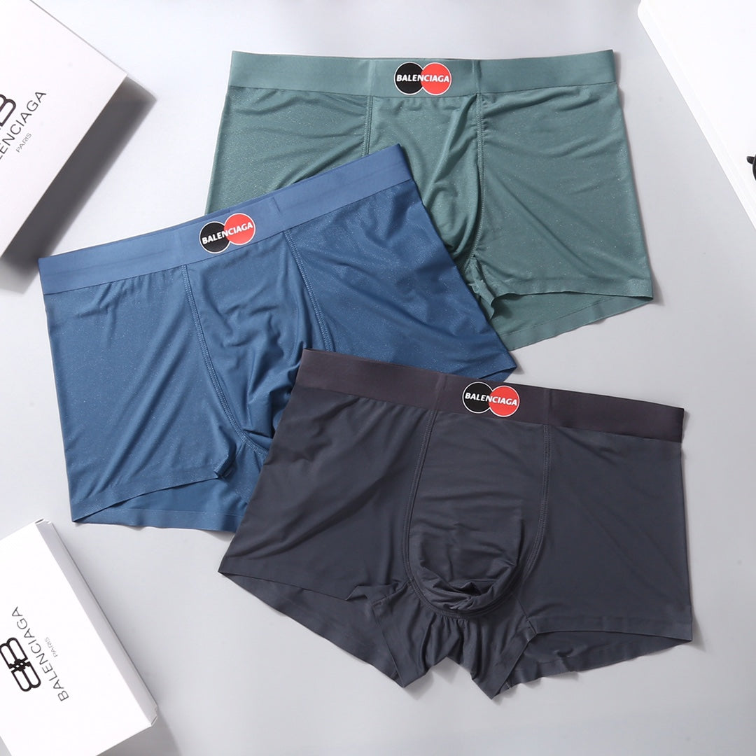 Balenciaga Nylon Blend Men's Boxer Briefs - 3-Piece Box