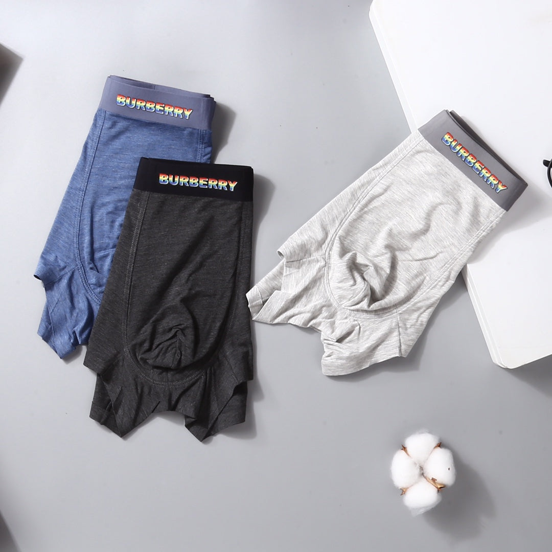 Burberry Modal Men's Boxer Briefs - 3-Piece Box