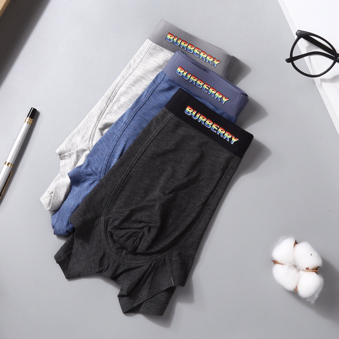 Burberry Modal Men's Boxer Briefs - 3-Piece Box