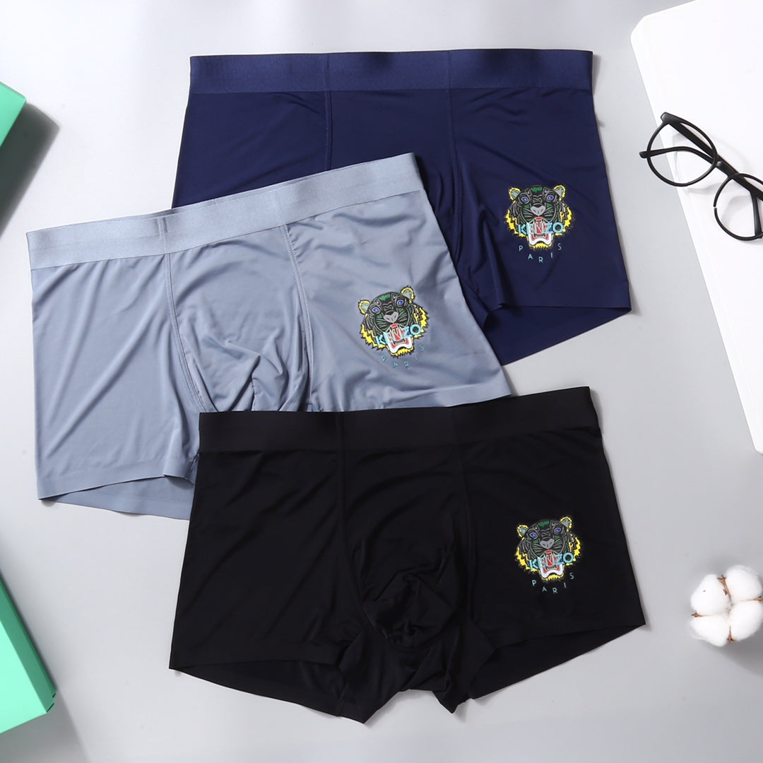 Nylon Blend Men's Boxer Briefs - 3-Piece Box